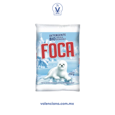 Detergente en Polvo Foca 250 gr