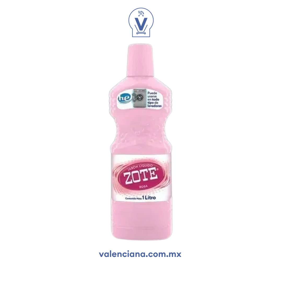 Jabón Líquido Zote Rosa 1 lt
