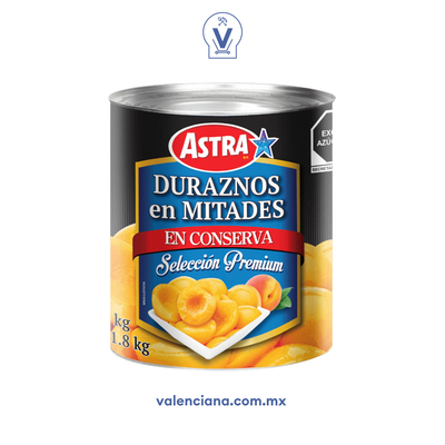 Duraznos en Mitades Astra 3 kg