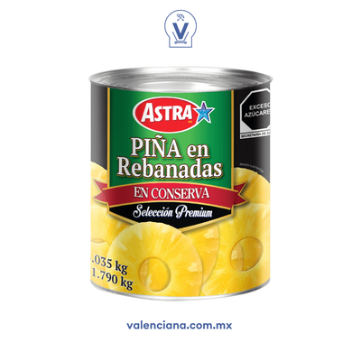 Piña Rebanada Astra 3 kg