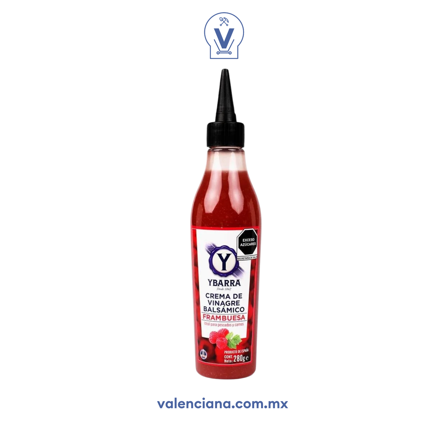 Crema de Vinagre Balsámico Frambuesa Ybarra 280 gr