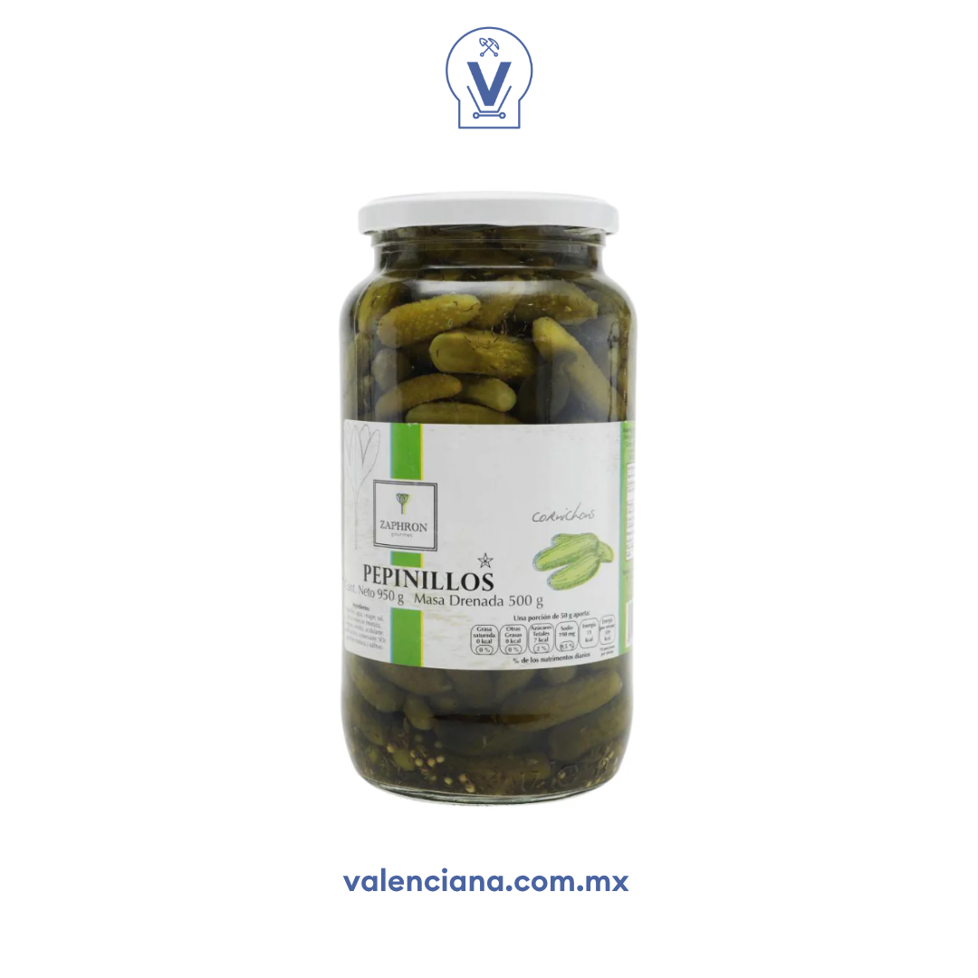 Pepinillos Cornichons Zaphron 900 gr