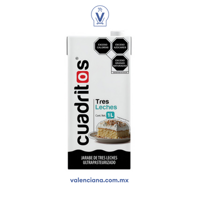 Jarabe de Tres Leches Cuadritos 1 lt