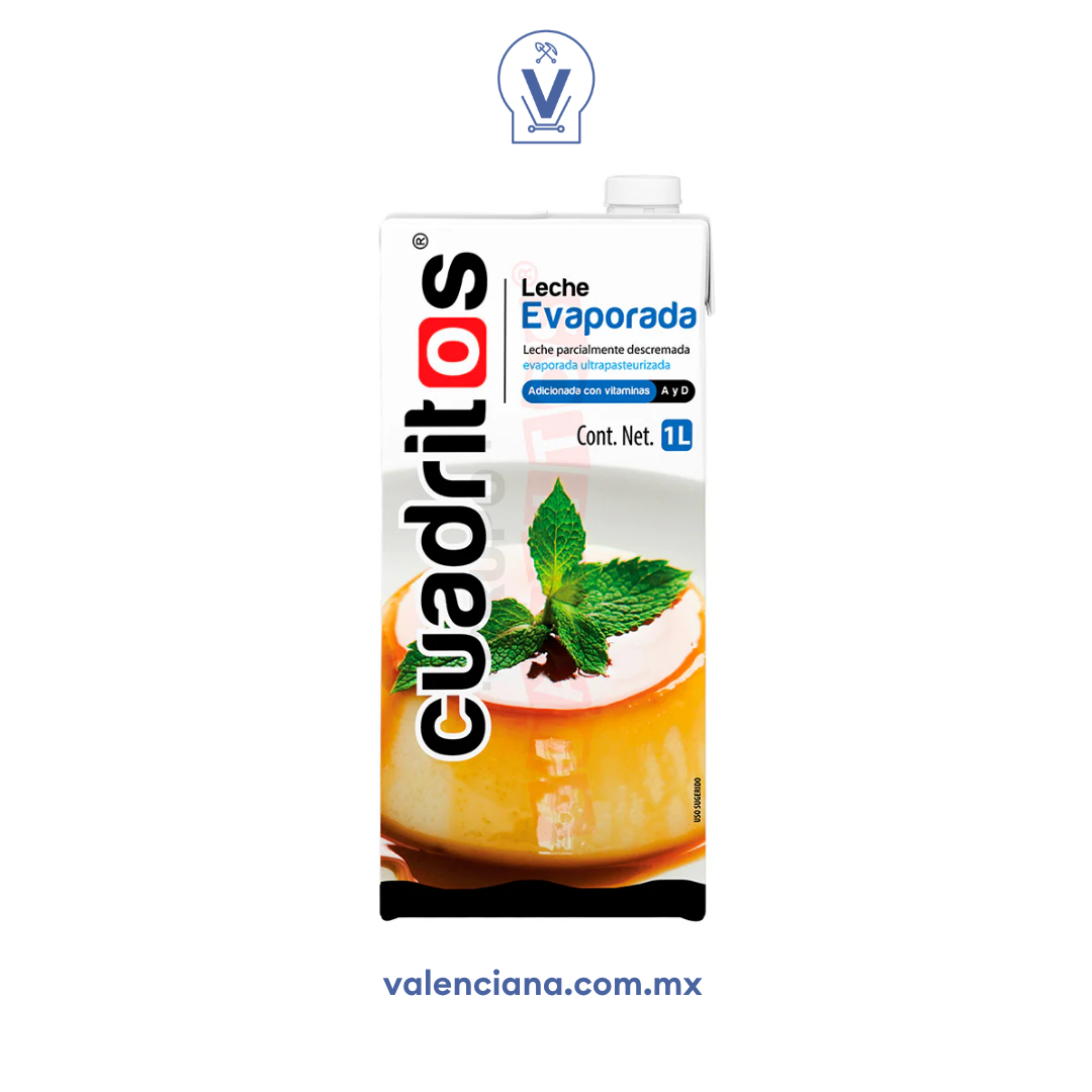 Leche Evaporada Cuadritos 1 lt