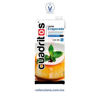 Leche Evaporada Cuadritos 1 lt