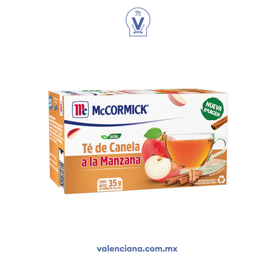 Té de Canela a la Manzana Mccormick 25 Sobres de 1.4 gr