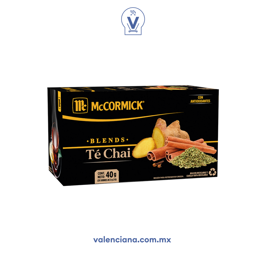 Té Chai Mccormick 20 Sobres de 2 gr