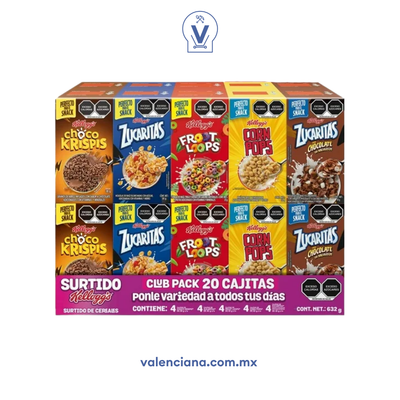 Cereal Kellogg´s Surtido con 20 Piezas de 30 gr