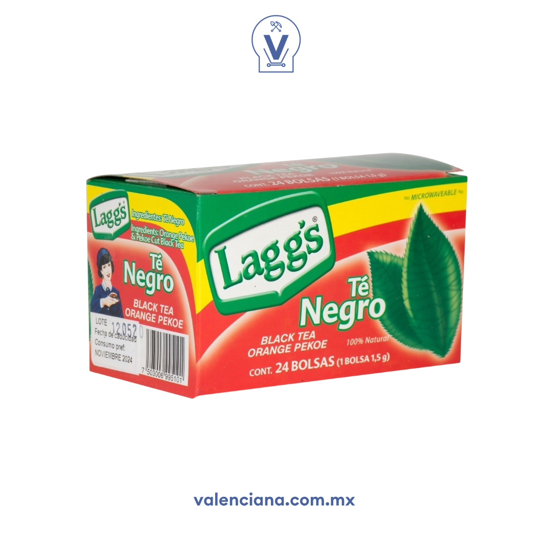Té Negro Lagg´s 24 Sobres de 1.5 gr