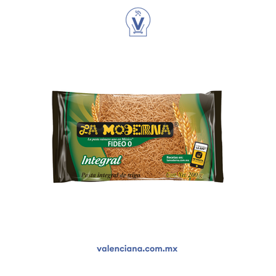 Pasta Integral Fideo No. 0 La Moderna 200 gr