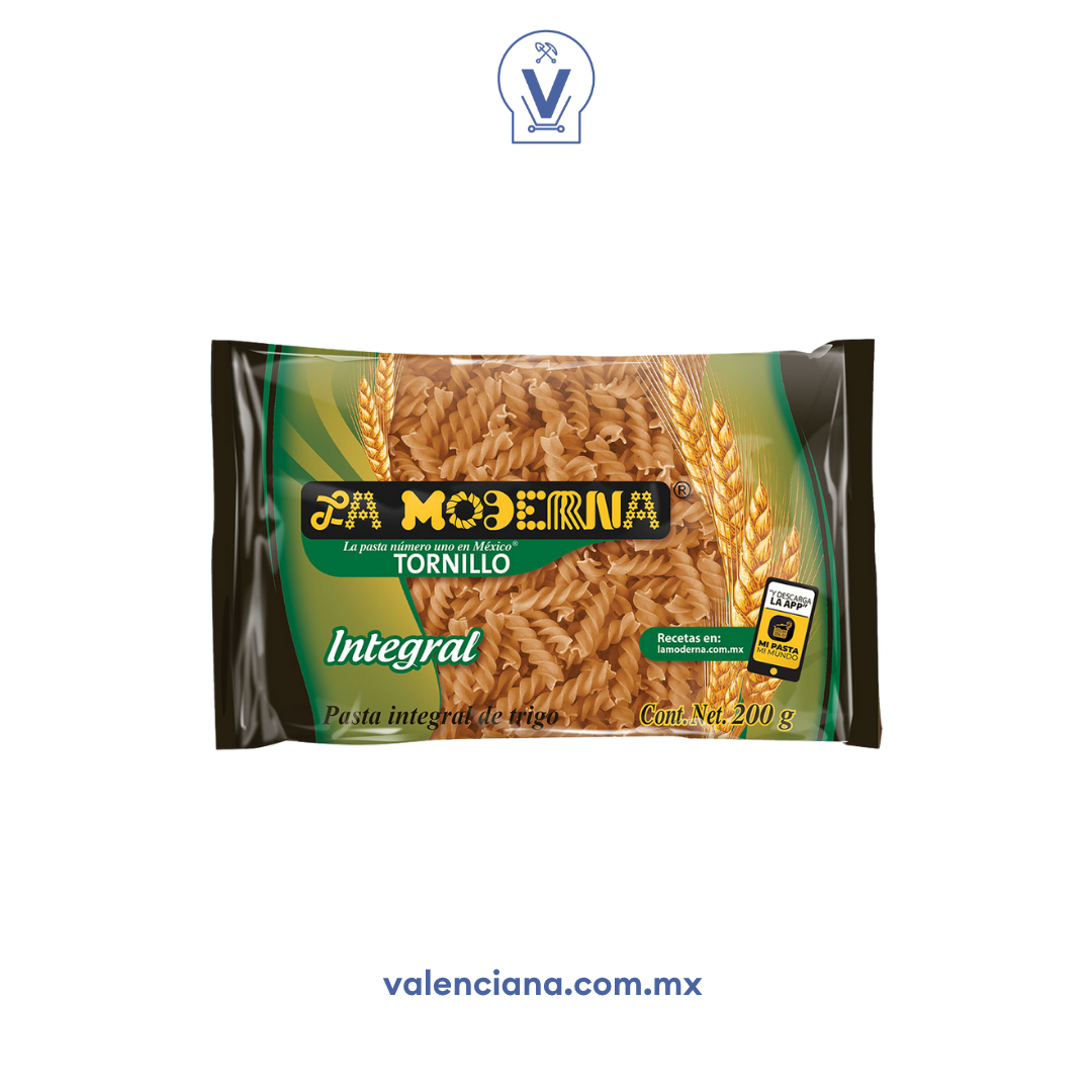 Pasta Integral Tornillo La Moderna 200 gr