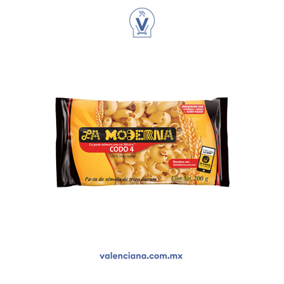Pasta Codo No. 4 La Moderna 200 gr