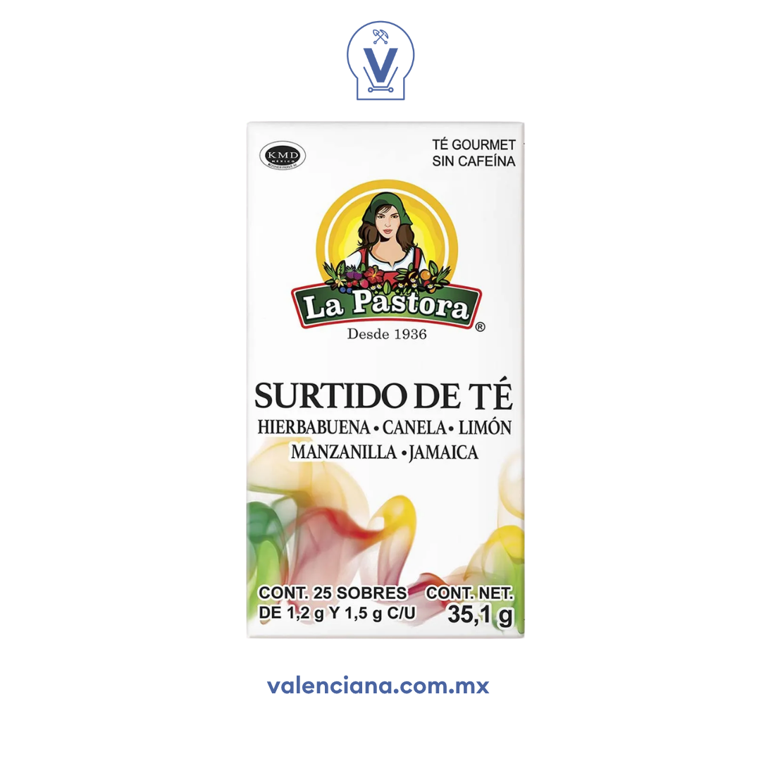 Té Surtido La Pastora 25 Sobres de 1.2 gr