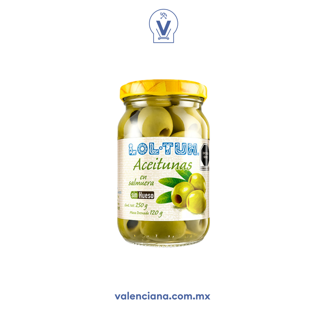 Aceituna sin Hueso Lol-Tun 250 gr