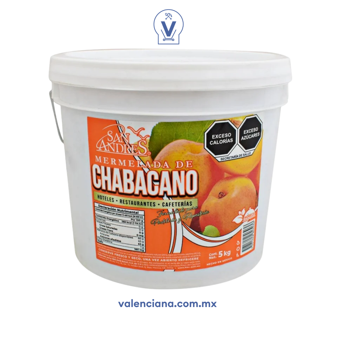 Mermelada de Chabacano San Andres 5 kg