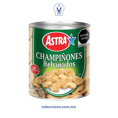 Champiñones Rebanados Astra 2.84 kg