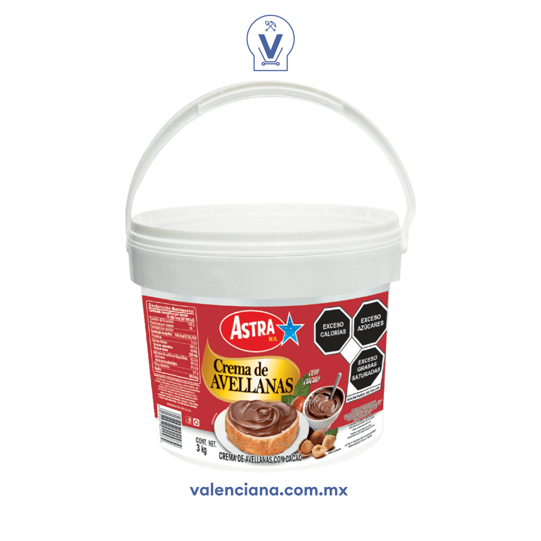 Crema de Avellana Astra 3 kg