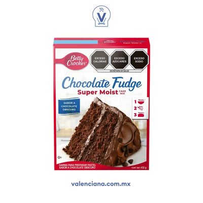 Harina para Pastel de Chocolate Obscuro Betty Crocker 375 gr