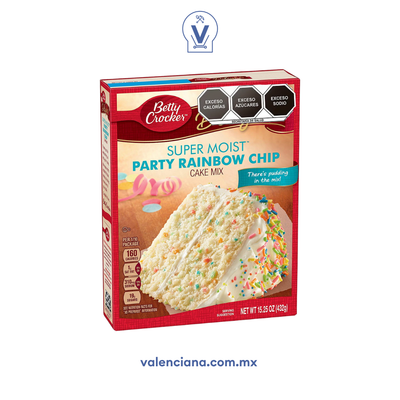 Harina Para Paster Party Rainbow Chip Betty Crocker 375 gr