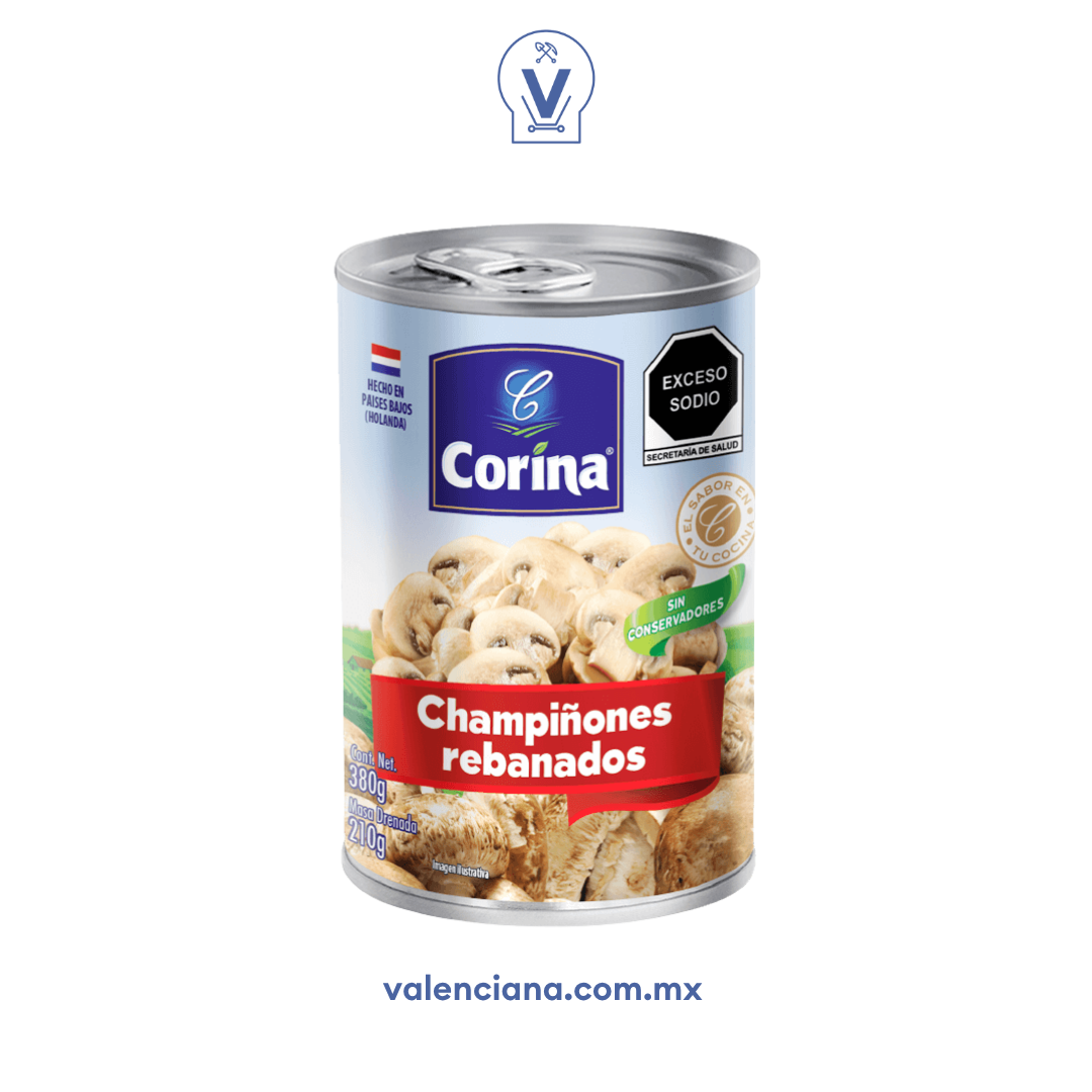 Champiñones Rebanados Corina 380 gr