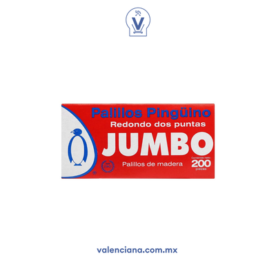 Palillos Jumbo Pingüino 200 Piezas