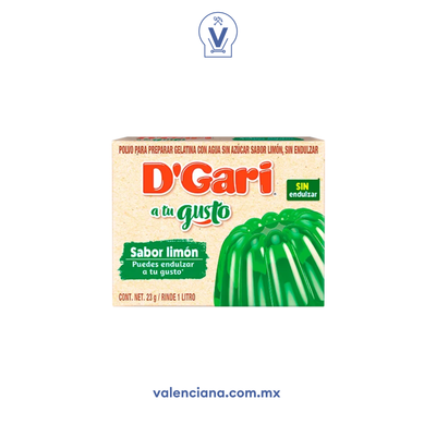 Gelatina de Limon sin Endulzar D'gari 23 gr