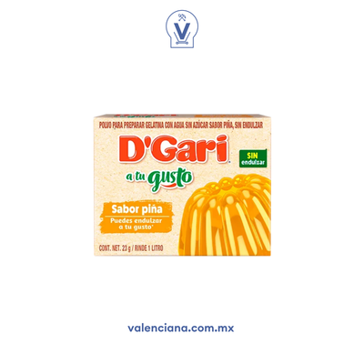 Gelatina de Mora sin Endulzar D'gari 23 gr