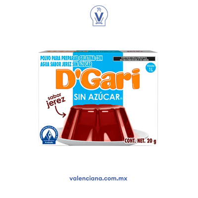 Gelatina de Jerez sin Azucar D´Gari 2 Sobres de 10 gr
