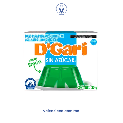 Gelatina de Limón sin Azucar D´Gari 2 Sobres de 10 gr