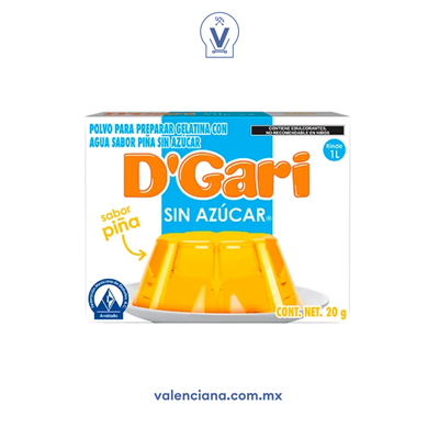 Gelatina de Piña sin Azucar D´Gari 2 Sobres de 10 gr