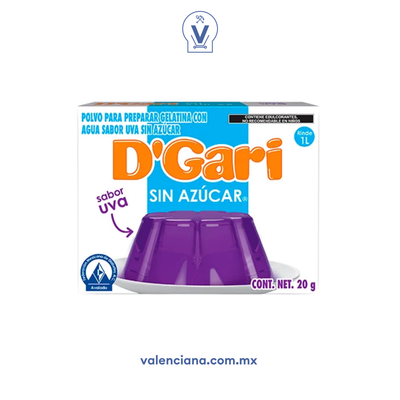 Gelatina Light de Uva D´Gari 2 Sobres de 10 gr