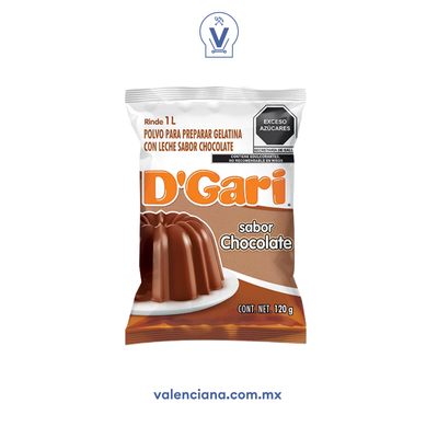 Gelatina de Chocolate D´Gari 120 gr