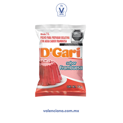 Gelatina de Frambuesa D´Gari 120 gr