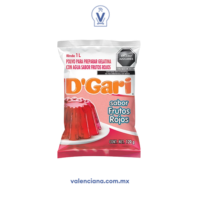 Gelatina de Frutos Rojos D´Gari 120 gr