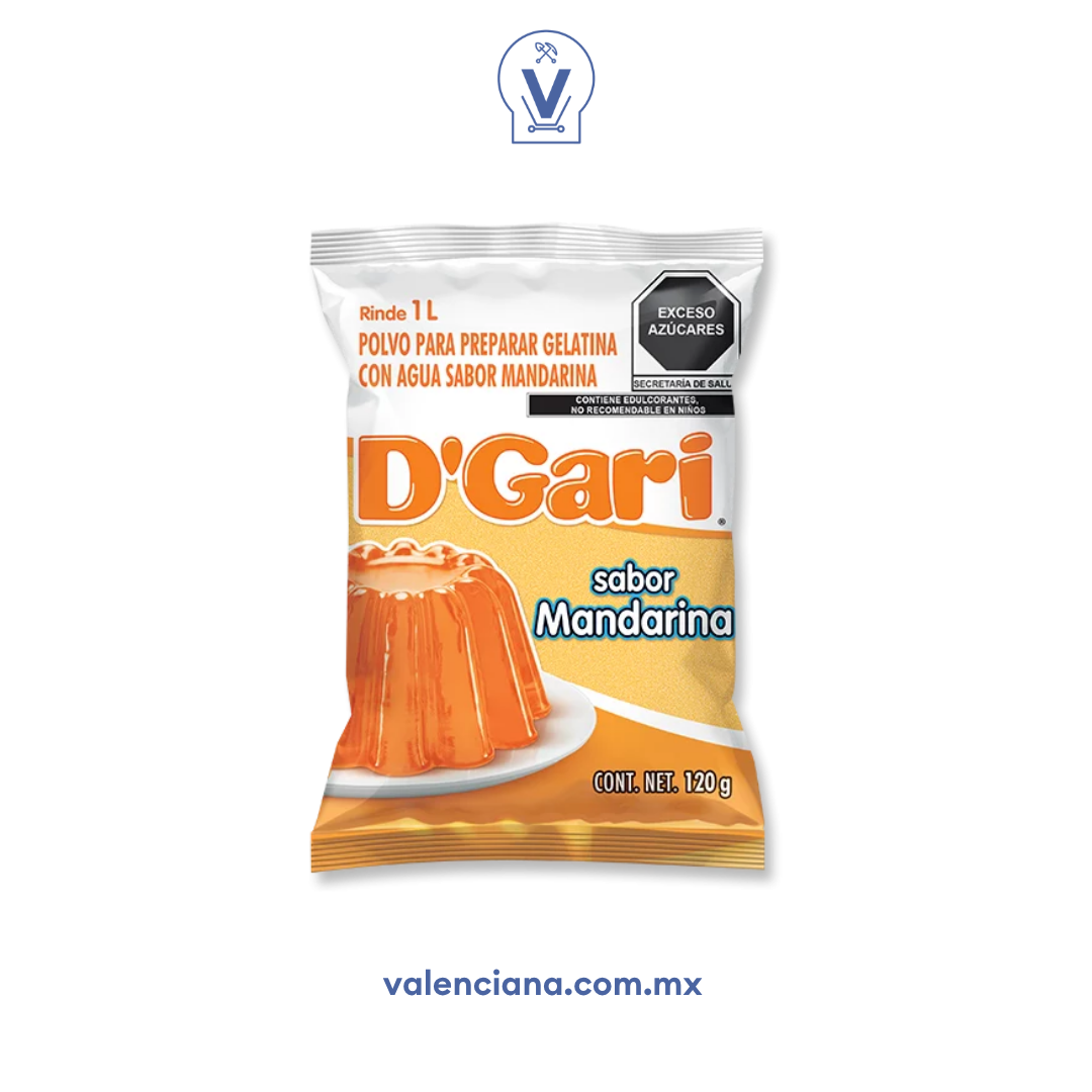 Gelatina Mandarina D´Gari 120 gr