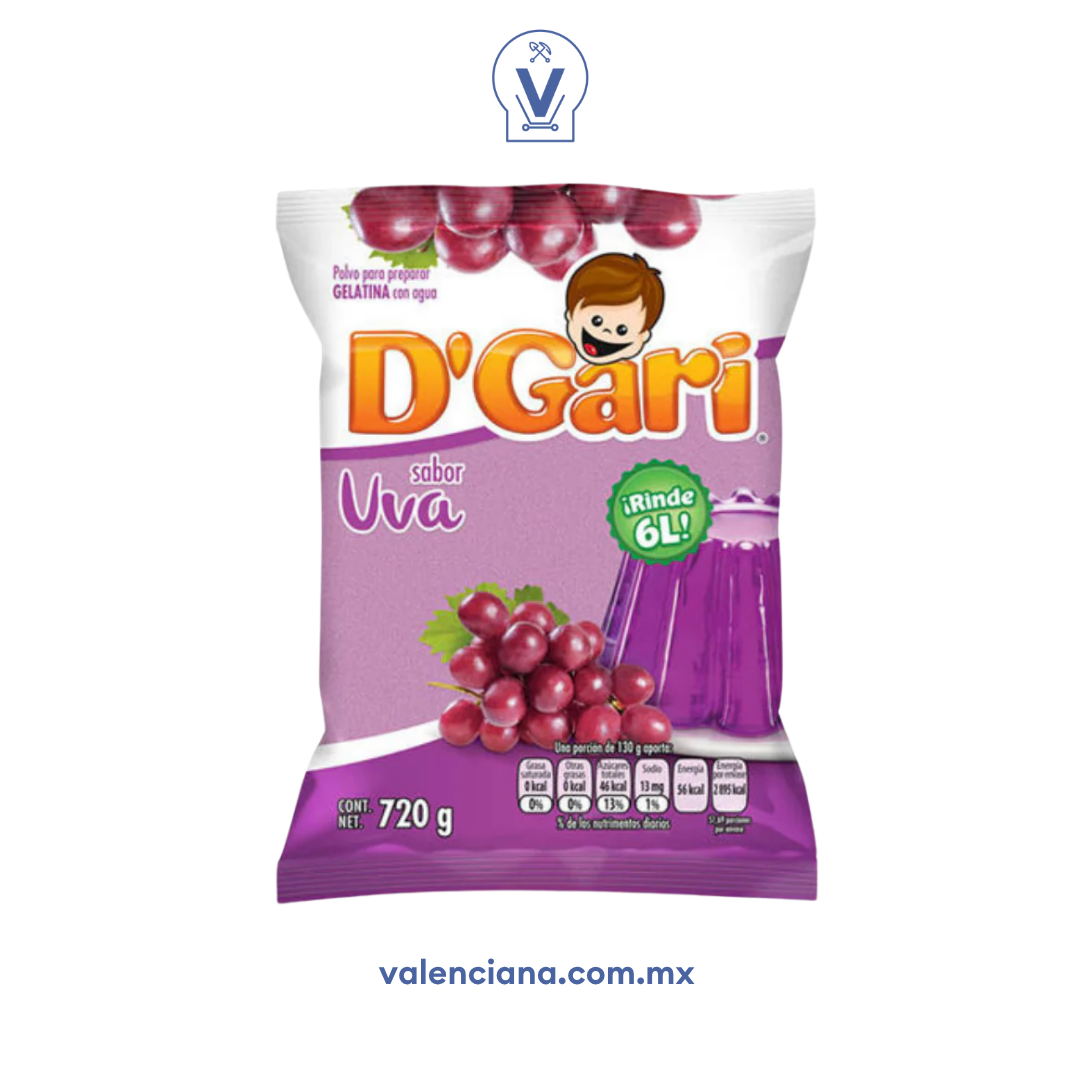 Gelatina de Uva D´Gari 720 gr
