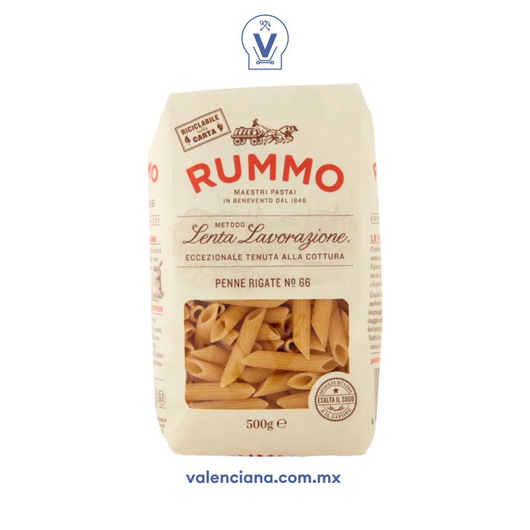 Pasta Penne Rigate No. 66 Rummo 500 gr