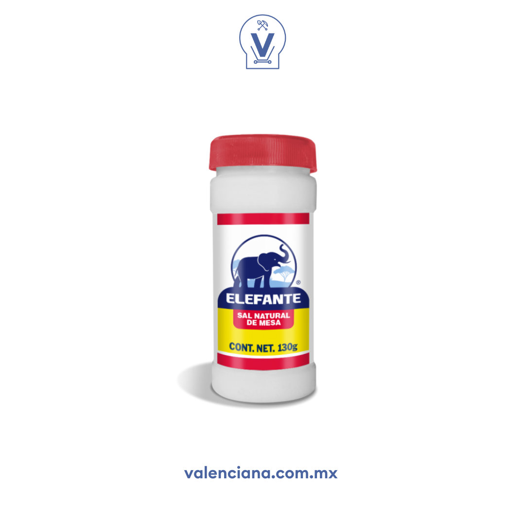 Sal Refinada en Bote Elefante 130 gr