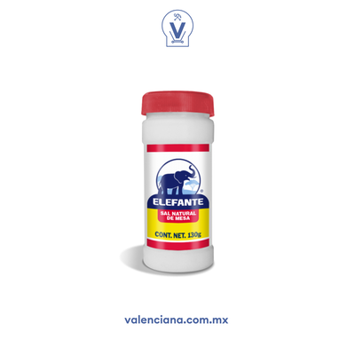 Sal Refinada en Bote Elefante 130 gr