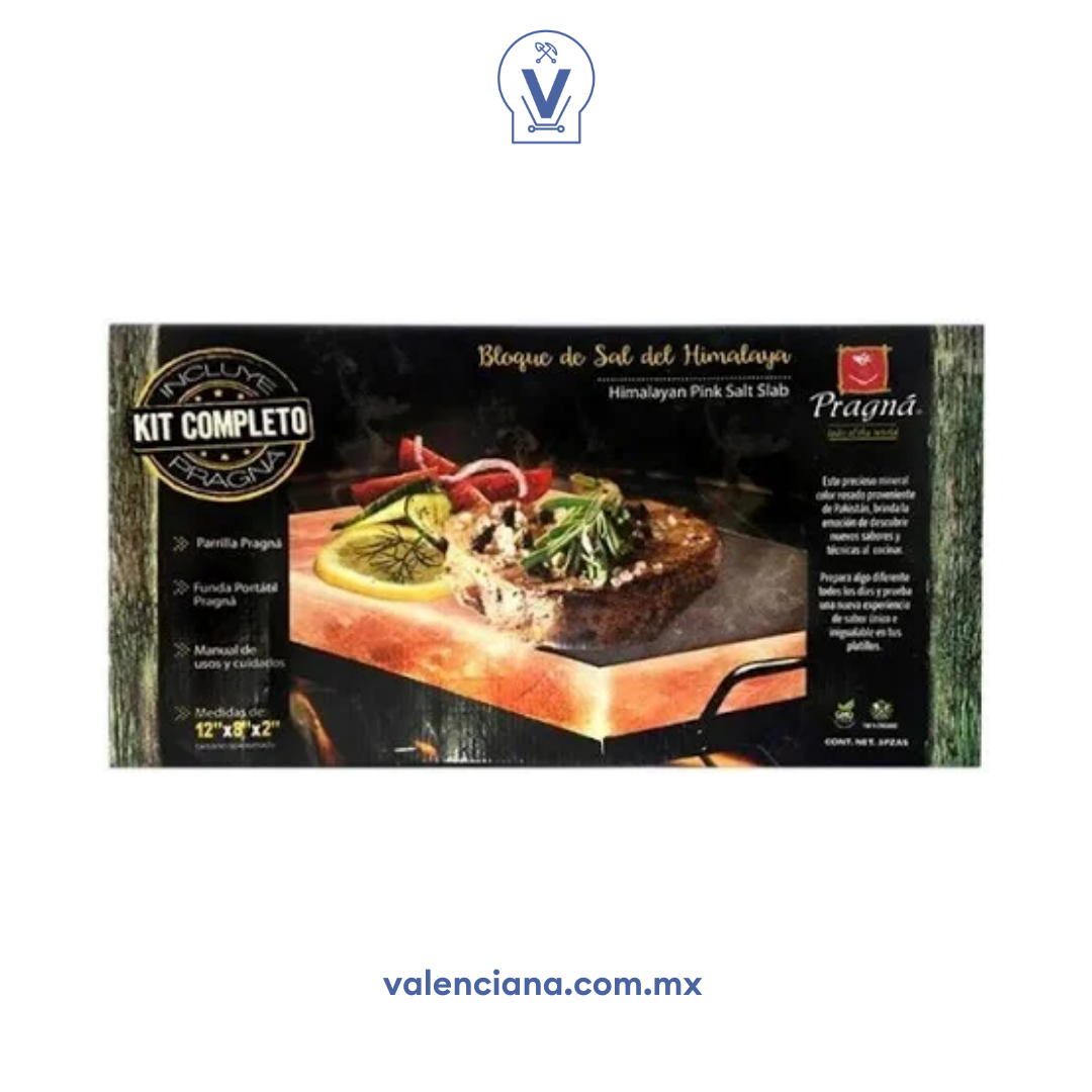 Bloque de Sal del Himalaya Pragná [20 cm x 30 cm] 1 pieza