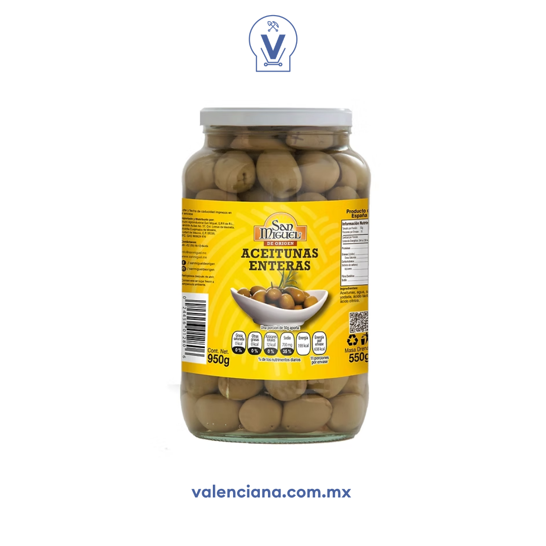 Aceitunas Enteras San Miguel 950 gr