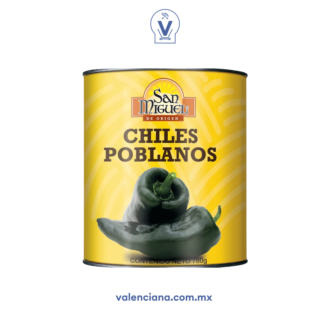 Chile Poblano San Miguel 780 gr