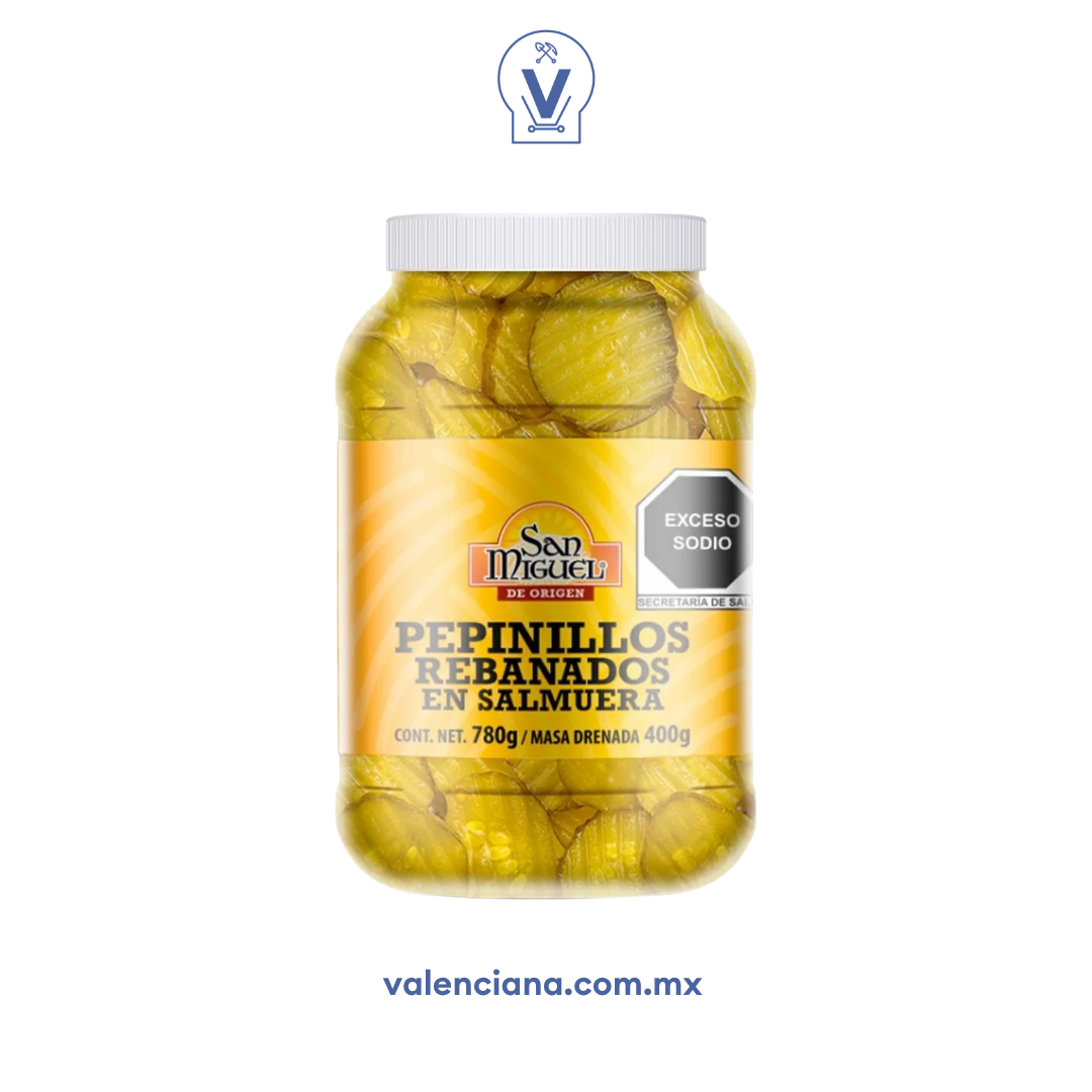 Pepinillos Rebanados San Miguel 780 gr