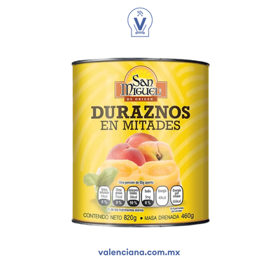 Durazno en Mitades San Miguel 820 gr