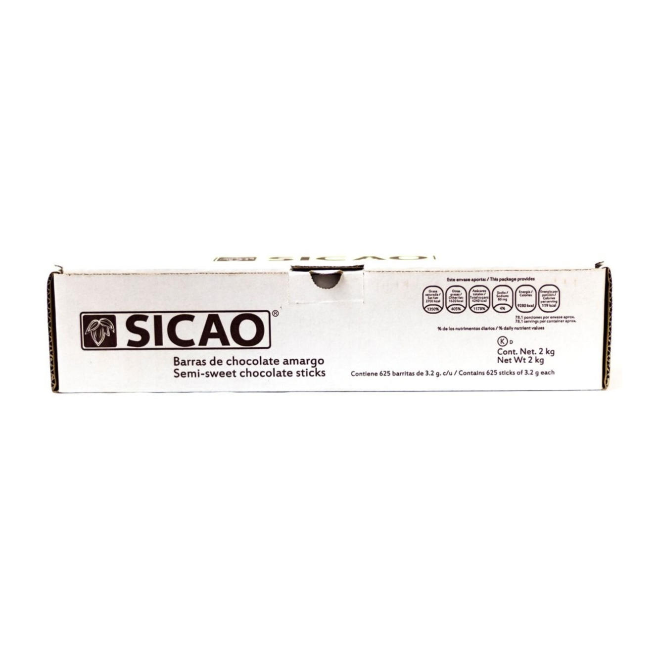 Barras de Chocolate Amargo Sicao 2 kg