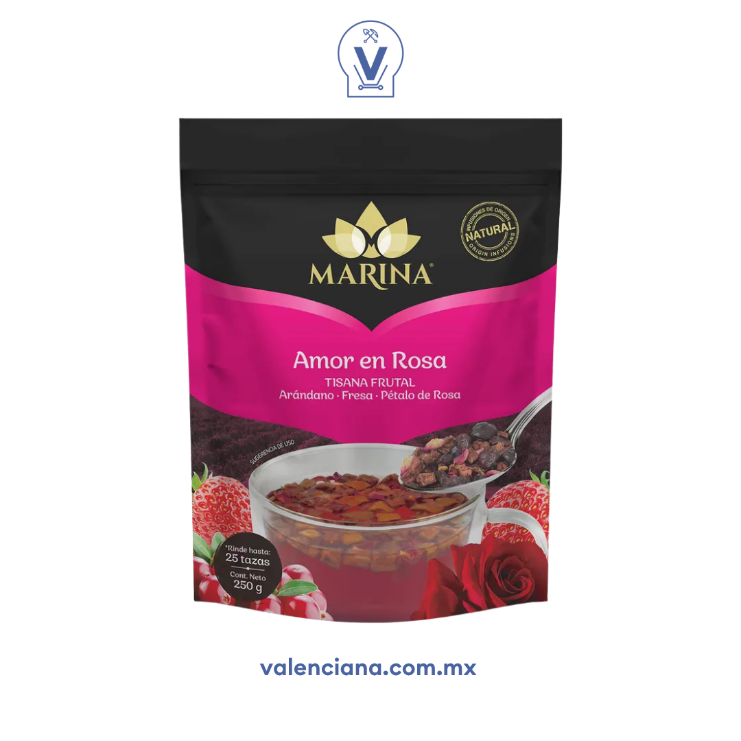 Tisana Frutal Amor en Rosa Marina 250 gr