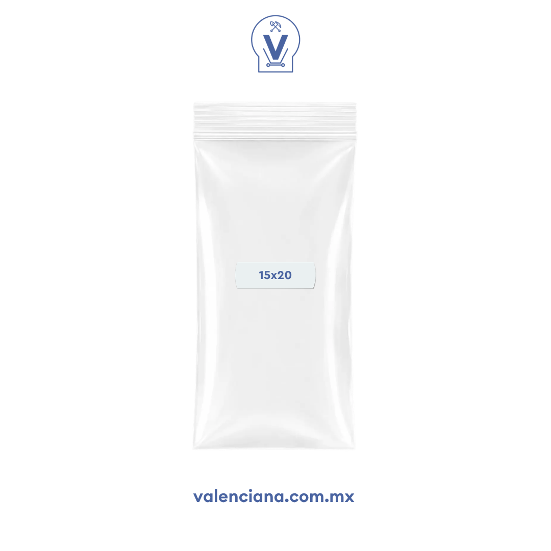 Bolsa de Plástico con Cierre [10 cm x 20 cm] Paquete con 100 piezas