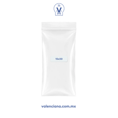Bolsa de Plástico con Cierre [10 cm x 20 cm] Paquete con 100 piezas