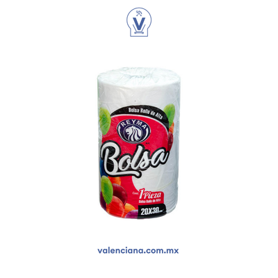 Rollo de Bolsa de Plastico 20x30 Reyma