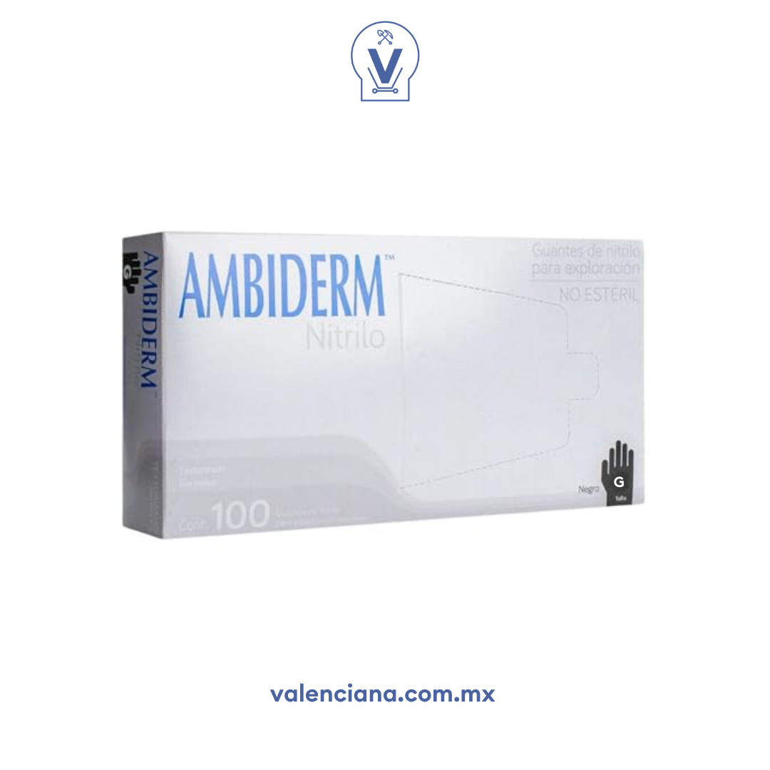 Guantes de Nitrilo Grandes Caja con 100 Piezas